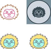 Sloth Icon Design vector