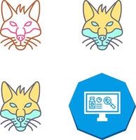 Fox Icon Design vector