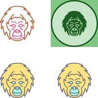 Orangutan Icon Design vector