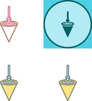 Plumb Bob Icon Design vector