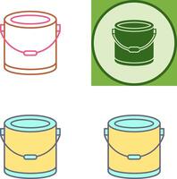 Paint Bucket Icon Design vector