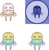 Walrus Icon Design vector