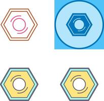 Nut Icon Design vector