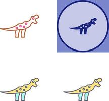 Dinosaur Icon Design vector