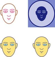 Human Face Icon Design vector