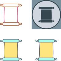 Scroll of Paper Icon Design vector