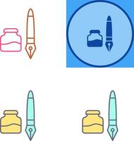 Ink and Pen Icon Design vector