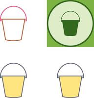 Water Bucket Icon Design vector