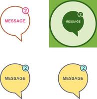 Message Bubbles Icon Design vector