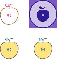 diseño de icono de manzanas vector