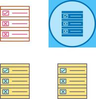 Ballot Paper Icon Design vector