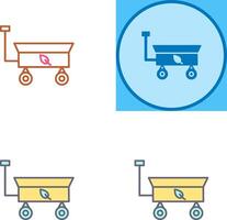 Garden Cart Icon Design vector