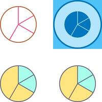 Pie Chart Icon Design vector