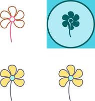 pequeño flores icono diseño vector