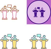 Debate Icon Design vector