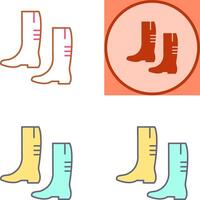 Gardening Boots Icon Design vector