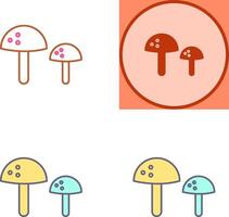 Mushrooms Icon Design vector