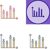 Candidate Graph Icon Design vector