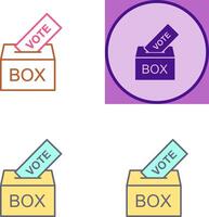 Giing Vote Icon Design vector
