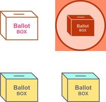 votación caja icono diseño vector