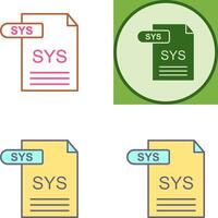 SYS Icon Design vector