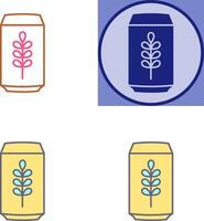 Beer Can Icon Design vector