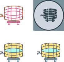 Barrel with Tap Icon Design vector