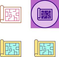 Blueprint Icon Design vector