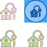 House Key Icon Design vector