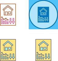 Loss Icon Design vector