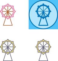 Ferris Wheel Icon Design vector