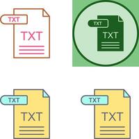 TXT icono diseño vector