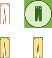 diseño de icono de pantalones vector