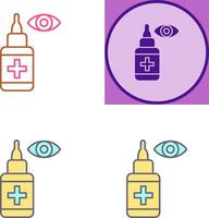 Eye Drop Icon Design vector