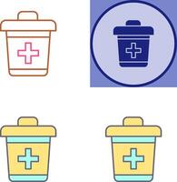Dustbin Icon Design vector