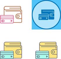 Wallet Icon Design vector