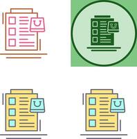 Wish List Icon Design vector