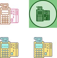 Pos Terminal Icon Design vector