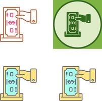 Deposit Icon Design vector