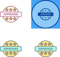 Approved Icon Design vector