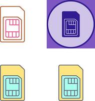 Sim Card Icon Design vector