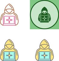 Hacker Icon Design vector