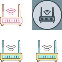 diseño de icono de enrutador wifi vector