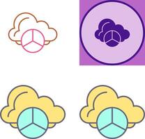 diseño de icono de gráfico circular vector