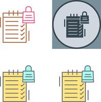 Shopping List Icon Design vector