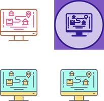 Tracking Icon Design vector