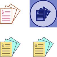 Invoice Icon Design vector