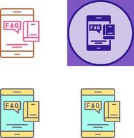 Faq Icon Design vector