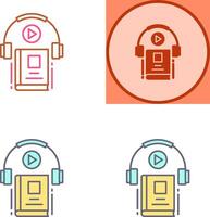 Audio Book Icon Design vector