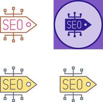 SEO Tag Icon Design vector